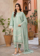 08 | 3 Pc Unstitched Suit Lawn Festive Collection Sanam Saeed