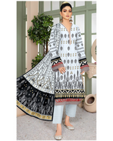 05 - Florence By Amfahh Ladies Digital Lawn Printed 3 Piece Suit - Unstitched