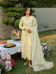 Aurelle | 3Pc Unstitched Embroidered Lawn Suit Serene Luxe By Cinq