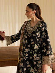 LP - 12 | 3 PC Unstitched Lawn Suit Printkari Edit Leila By Mahnur