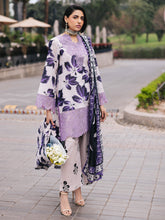 D-06 Lilac | 3 Pc Unstitched Lawn Suit Boardway By Mahnur