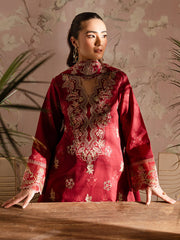 LP - 07 | 3 PC Unstitched Lawn Suit Printkari Edit Leila By Mahnur