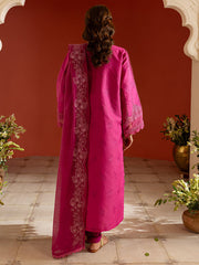 3 PC Unstitched Suit Embroidered Lawn Dastan-e-Noor By Parishay | DSC-02