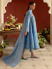 3 PC Unstitched Suit Embroidered Lawn Dastan-e-Noor By Parishay | DSC-10