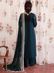 Dilara | 3 PC Unstitched Suit Embroidered Lawn Aangan By Mahnur