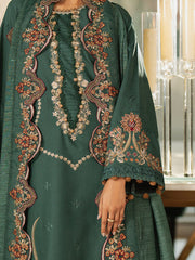 Everis | 3Pc Unstitched Embroidered Lawn Suit Serene Luxe By Cinq