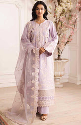 3PC Suit Unstitched Luxury Lawn Collection Mira by Freesia Premium | Baran