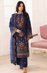 3PC Suit Unstitched Luxury Lawn Collection Mira by Freesia Premium | Parestoo