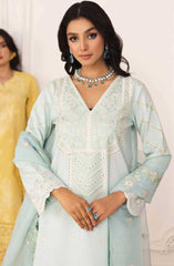 3PC Suit Unstitched Luxury Lawn Collection Mira by Freesia Premium | Robab