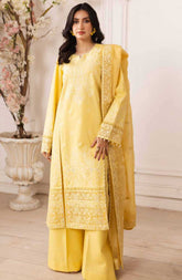 3PC Suit Unstitched Luxury Lawn Collection Mira by Freesia Premium | Mina