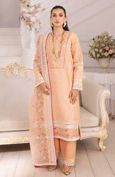 3PC Suit Unstitched Luxury Lawn Collection Mira by Freesia Premium | Simin