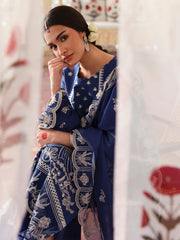 Fayrossa | 3 PC Unstitched Suit Embroidered Lawn Aangan By Mahnur