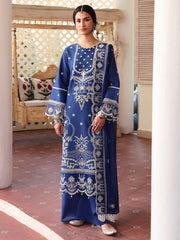 Fayrossa | 3 PC Unstitched Suit Embroidered Lawn Aangan By Mahnur