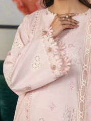 Florelle | 3Pc Unstitched Embroidered Lawn Suit Serene Luxe By Cinq
