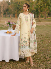 IVY-06 | 3Pc Unstitched Suit Printkari Lawn IVY Bloom By Parishay
