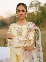 IVY-06 | 3Pc Unstitched Suit Printkari Lawn IVY Bloom By Parishay