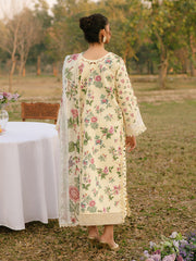 IVY-06 | 3Pc Unstitched Suit Printkari Lawn IVY Bloom By Parishay