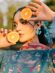 IVY-07 | 3Pc Unstitched Suit Printkari Lawn IVY Bloom By Parishay