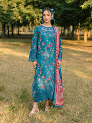 IVY-07 | 3Pc Unstitched Suit Printkari Lawn IVY Bloom By Parishay