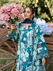 IVY-11 | 3Pc Unstitched Suit Printkari Lawn IVY Bloom By Parishay