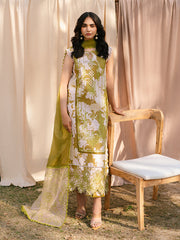 IVY-12 | 3Pc Unstitched Suit Printkari Lawn IVY Bloom By Parishay