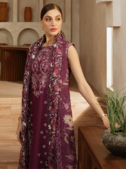 Izna | 3 PC Unstitched Suit Embroidered Lawn Florence By Mahnur
