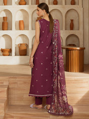 Izna | 3 PC Unstitched Suit Embroidered Lawn Florence By Mahnur