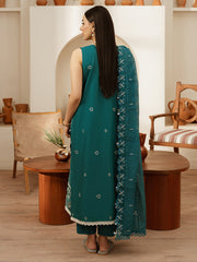 Liana | 3 PC Unstitched Suit Embroidered Lawn Florence By Mahnur