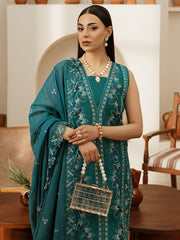 Liana | 3 PC Unstitched Suit Embroidered Lawn Florence By Mahnur