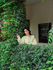 MU-02 | 3 PC Unstitched Suit Embroidered Lawn Amaya By Mahnur