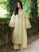 MU-02 | 3 PC Unstitched Suit Embroidered Lawn Amaya By Mahnur