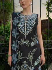 MU-11 | 3 PC Unstitched Suit Embroidered Lawn Amaya By Mahnur