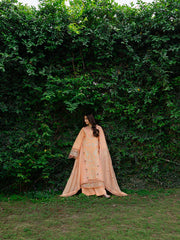 MU-12 | 3 PC Unstitched Suit Embroidered Lawn Amaya By Mahnur