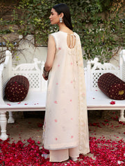 Mahenur | 3 PC Unstitched Suit Embroidered Lawn Aangan By Mahnur