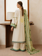 Mahgul | 3 PC Unstitched Suit Embroidered Lawn Florence By Mahnur