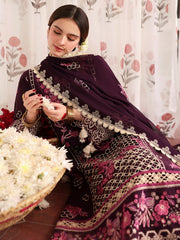 Narina | 3 PC Unstitched Suit Embroidered Lawn Aangan By Mahnur