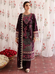 Narina | 3 PC Unstitched Suit Embroidered Lawn Aangan By Mahnur