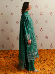 Palwasha | 3 PC Unstitched Suit Embroidered Lawn Aangan By Mahnur