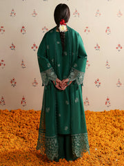 Palwasha | 3 PC Unstitched Suit Embroidered Lawn Aangan By Mahnur