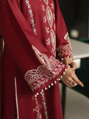 Rosienne | 3Pc Unstitched Embroidered Lawn Suit Serene Luxe By Cinq