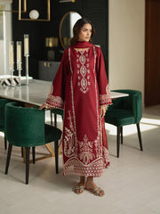 Rosienne | 3Pc Unstitched Embroidered Lawn Suit Serene Luxe By Cinq
