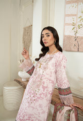 D-01 | 3Pc Unstitched Lawn Suit MAHARUKH by SɅNɅM SɅEED