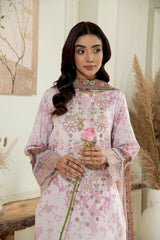 D-01 | 3Pc Unstitched Lawn Suit MAHARUKH by SɅNɅM SɅEED