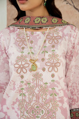 D-01 | 3Pc Unstitched Lawn Suit MAHARUKH by SɅNɅM SɅEED