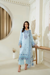 D-05 | 3Pc Unstitched Lawn Suit MAHARUKH by SɅNɅM SɅEED