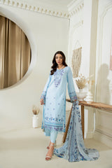 D-05 | 3Pc Unstitched Lawn Suit MAHARUKH by SɅNɅM SɅEED