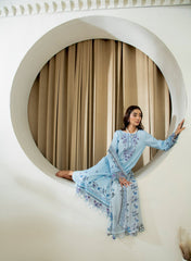 D-05 | 3Pc Unstitched Lawn Suit MAHARUKH by SɅNɅM SɅEED