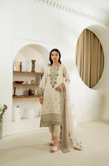 D-07 | 3Pc Unstitched Lawn Suit MAHARUKH by SɅNɅM SɅEED