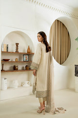 D-07 | 3Pc Unstitched Lawn Suit MAHARUKH by SɅNɅM SɅEED