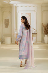 D-06 | 3Pc Unstitched Lawn Suit MAHARUKH by SɅNɅM SɅEED